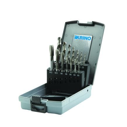 KRINO 10345312 - Jeu de tarauds machine Hss-co 35° (14 pièces)
