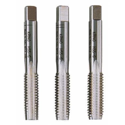 KRINO 17020503 - Jeux de filetage HSS pour l'industrie avec filetage métrique dans un coffret métallique (76 pcs.)