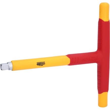 KS TOOLS 117.5240 - Clé mâle 3/8" poignée en T avec revêtement isolant 200 mm