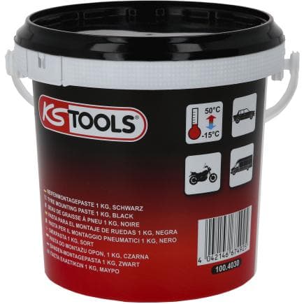 KS TOOLS 100.4030 - Seau de graisse à pneu-noire, 1 kg