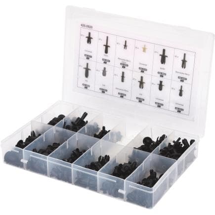 KS TOOLS 420.0920 - Jeu de clips de fixation - rivets de détection (350 pcs.)
