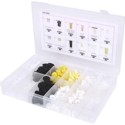 KS TOOLS 420.0925 - Jeu de clips de fixation - écrous en plastique (350 pcs.)