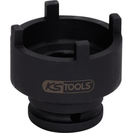 KS TOOLS 450.0166 - 3/4" Douille pour écrous d'essieux à 4 pans, Ø 52/63mm