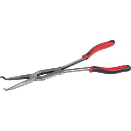 KS TOOLS 500.7566 - Pince pour anti-parasites de bougies double articulation, longue