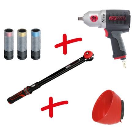 KS TOOLS 515.2025 - Jeu d'outils pour pneus et jantes (6 pcs.)