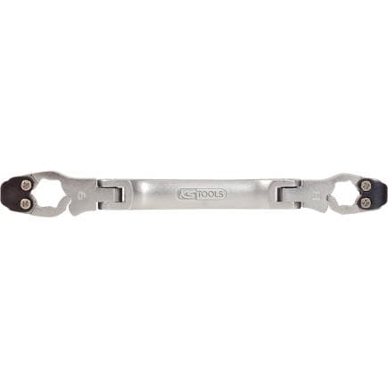 KS TOOLS 518.0332 - Clé à tuyauter à cliquet articulées CHROMEplus