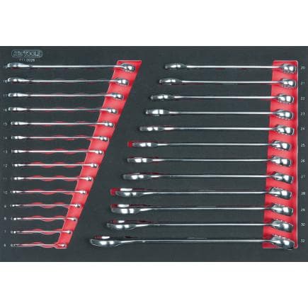 KS TOOLS 711.0026 - Jeu de clés mixtes en module 1/1 SCS (26 pcs.)