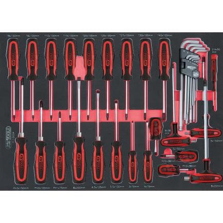 KS TOOLS 711.0034 - Jeu de tournevis ERGOTORQUEplus module 1/1 SCS (34 pcs.)