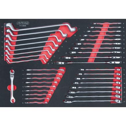 KS TOOLS 711.0036 - Jeu de clés en module 1/1 SCS (36 pcs.)