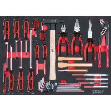 KS TOOLS 711.1033 - Jeu d'outils universels en module SCS 1/1 (33 pcs.)