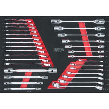KS TOOLS 711.2030 - Jeu de clés en module 1/1 SCS (30 pcs.)