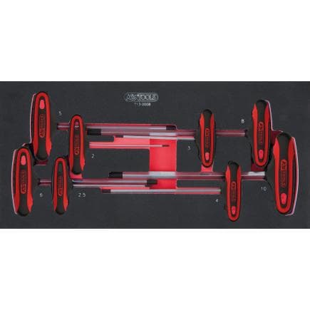 KS TOOLS 713.0008 - Jeu de clés en T ERGOTORQUEplus en module 1/3 (8 pcs.)