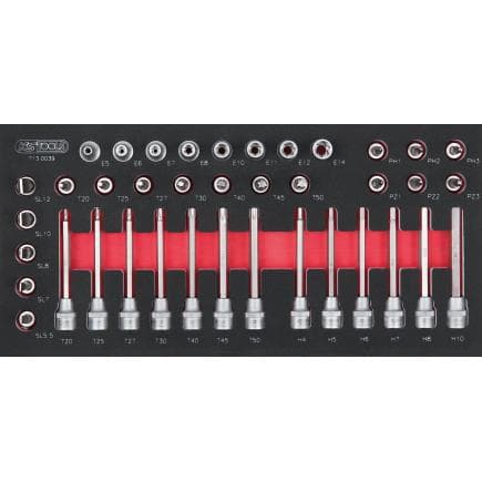 KS TOOLS 713.0039 - Jeu de douilles 3/8" en module 1/3 (39 pcs.)