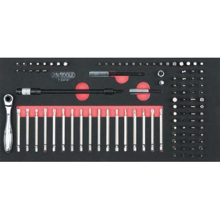 KS TOOLS 713.0101 - Jeu d'inserts 1/4" 1/3 module (101 pcs.)