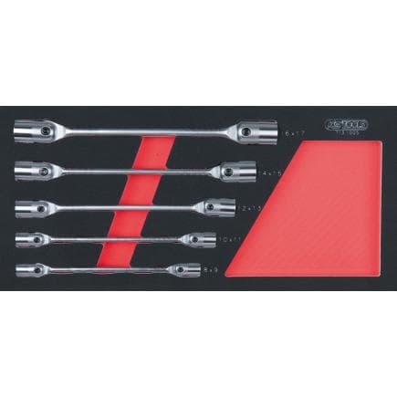 KS TOOLS 713.1005 - Jeu de clés à douille double en module 1/3 SCS (5 pcs.)