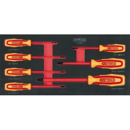 KS TOOLS 713.2007 - Jeu de tournevis VDE module 1/3 SCS (7 pcs.)