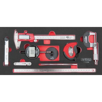 KS TOOLS 713.2008 - Jeu d'instruments de mesure en module 1/3 SCS (8 pcs.)