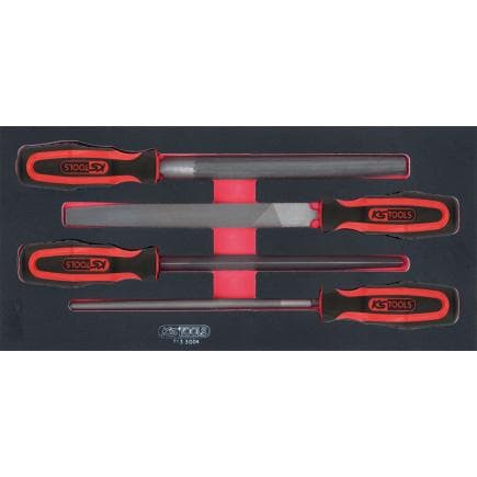 KS TOOLS 713.3004 - Jeu de limes mécaniques en module 1/3 SCS (4 pcs.)