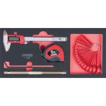 KS TOOLS 713.3005 - Jeu d'instruments de mesure en module 1/3 SCS (8 pcs.)