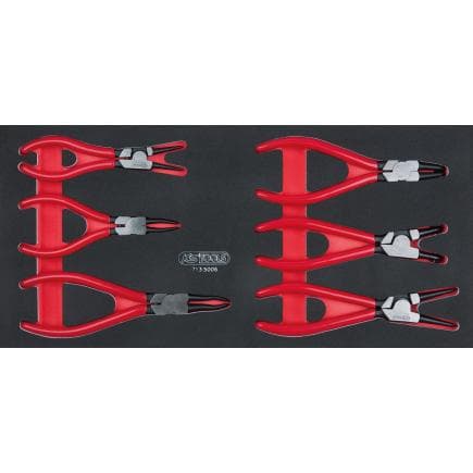 KS TOOLS 713.5006 - Jeu de pinces Seeger en module 1/3 SCS (6 pcs.)