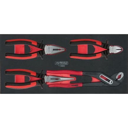KS TOOLS 713.6004 - Jeu de pinces en module 2/3 SCS (4 pcs.)