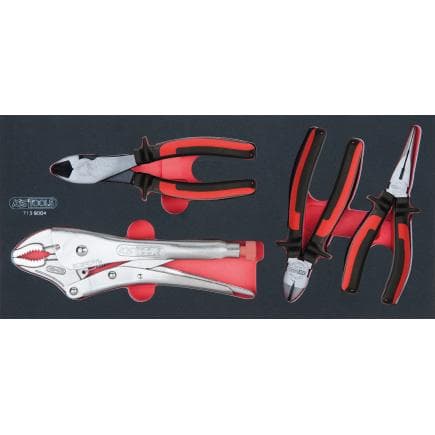 KS TOOLS 713.9004 - Jeu de pinces en module 2/3 SCS (4 pcs.)