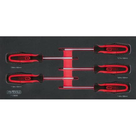 KS TOOLS 713.9005 - Jeu de tournevis ERGOTORQUEplus en module 1/3 SCS (5 pcs.)