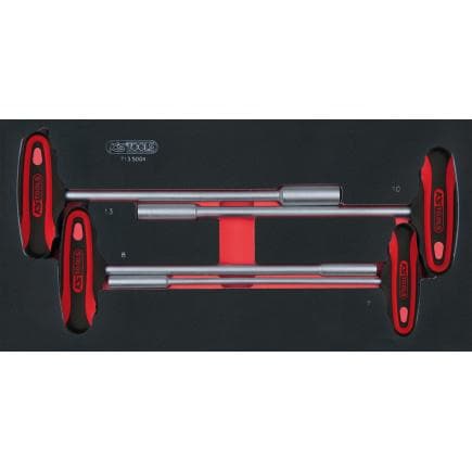 KS TOOLS 713.5004 - Jeu de clés Torx® en T dans le module 2/3 SCS (4 pièces)