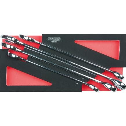 KS TOOLS 783.0004 - Jeu de clés mixtes CHROMEplus en module 1/3 SCS (4 pcs.)