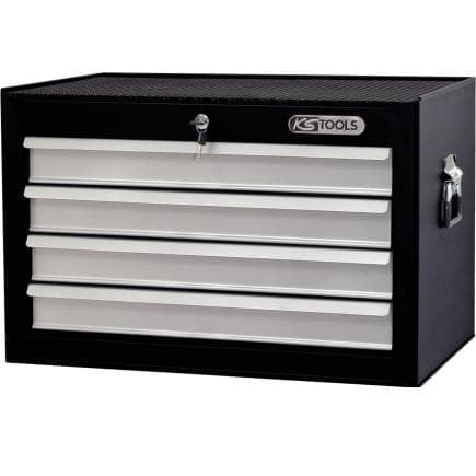 KS TOOLS 838.0014 - Coffre de servante avec 4 tiroires NOIR/ARGENT BASICplus