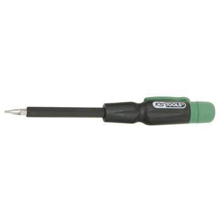 KS TOOLS 911.2173 - Tournevis de mécanique de précision 4 en 1 pour vis fendue, 130 mm