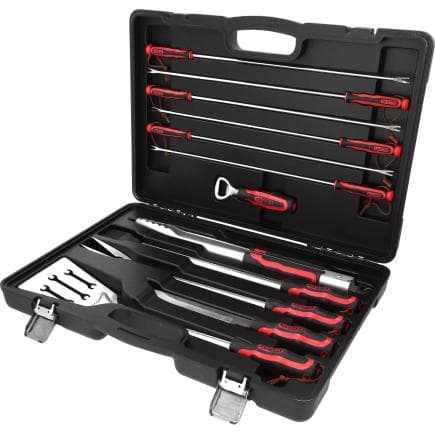 KS TOOLS 100088 - Kit pour barbecue (12 pcs.)