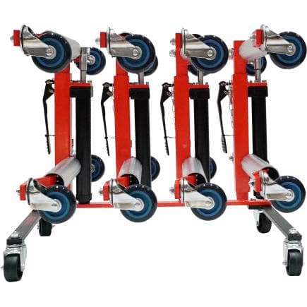 KS TOOLS 160.1220 - Support de rangement avec quatre chariots de manutention hydrauliques (5 pcs.)
