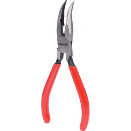 KS TOOLS 115.1318 - Pince à bec demi-rond 45° dentelée