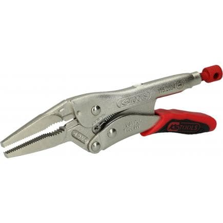 KS TOOLS 115.2035 - Pince étau à bec long avec système d‘ouverture / fermeture facile