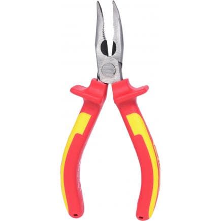 KS TOOLS 117.1120 - VDE ERGOTORQUE Pinces à bec demi-rond coudé
