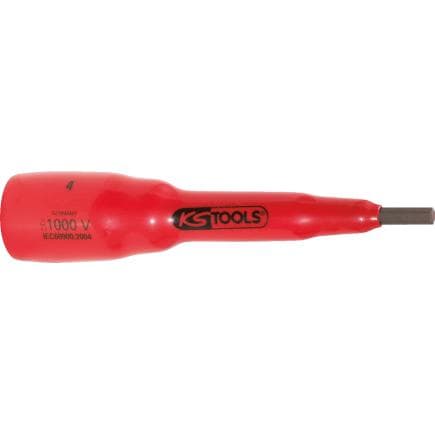 KS TOOLS 117.1161 - Douille tournevis 1/2" avec revêtement isolant pour vis à six pans creux