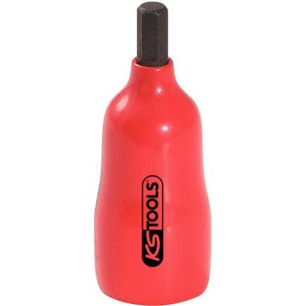 KS TOOLS 117.1417 - Douille tournevis 1/4" avec revêtement isolant pour vis à six pans creux