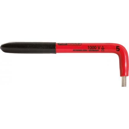 KS TOOLS 117.1601 - Clé mâle coudée à six pans creux avec revêtement isolant