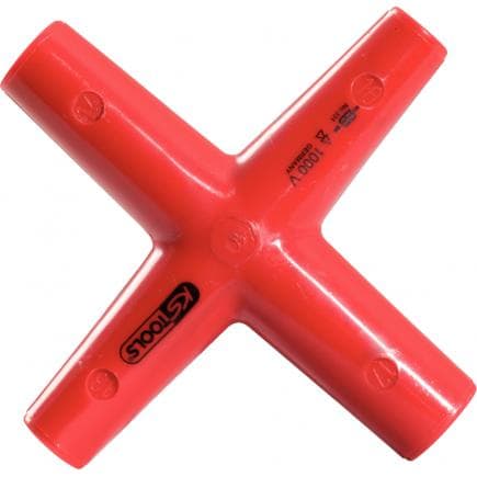 KS TOOLS 117.1702 - Clé en croix avec revêtement isolant