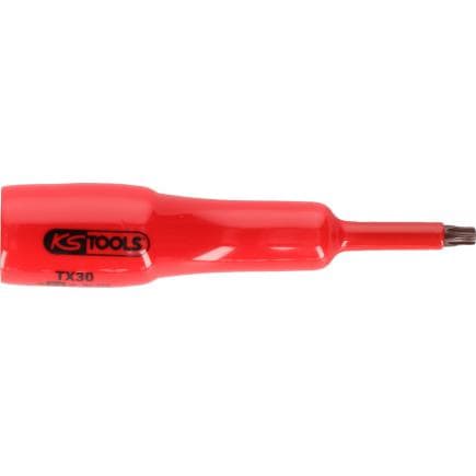 KS TOOLS 117.2447 - Douille tournevis 1/2" avec revêtement isolant pour vis Torx, longue