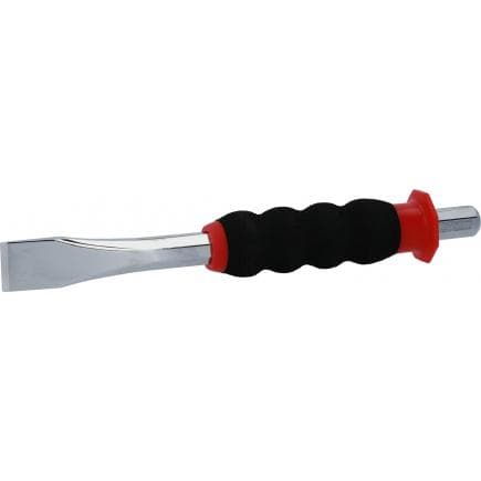 KS TOOLS 156.0251 - Burins plats avec poignée de sécurité, 8 pans