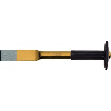 KS TOOLS 162.0161 - Burins larges avec poignée de sécurité, 8 pans