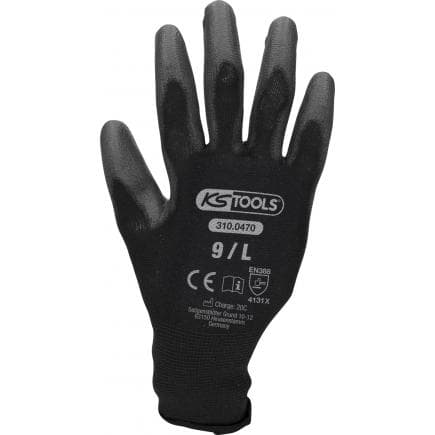 KS TOOLS 310.0480 - Gant maille fine MICRO, noirs, 12 paires