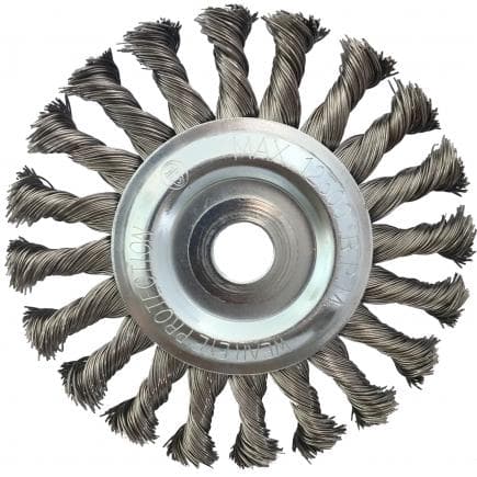 KS TOOLS 340.0045 - Brosses coniques meuleuses acier inoxydable 0,5mm