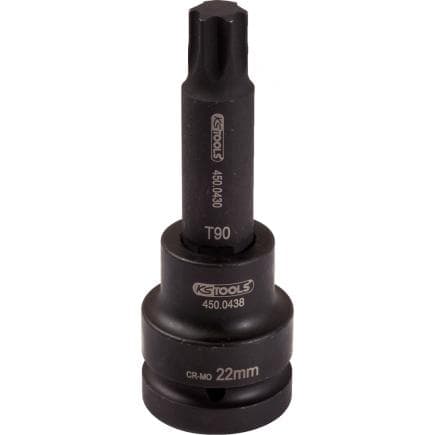 KS TOOLS 450.0472 - 1" Douilles à chocs Torx, longues