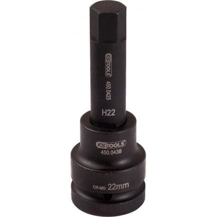KS TOOLS 450.0491 - 1" Douilles à chocs 6 pans, longues