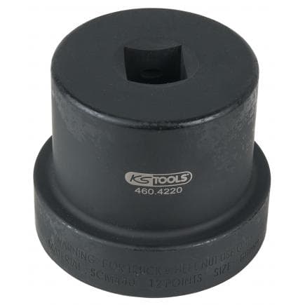 KS TOOLS 460.4220 - Douille pour écrous moyeux avec guide 1", 12 pans