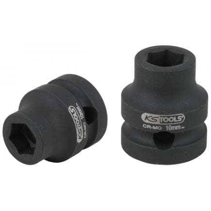 KS TOOLS 515.0056 - Douilles à chocs 1/2" 6 pans, extra-courtes