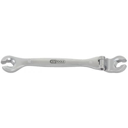 KS TOOLS 518.0378 - CHROME plus Clé polygonale double ouverte, avec articulation flexible